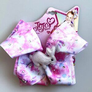 EASTER BUNNY RHINESTONE TIE DYE BOW JOJO SIWA, LIMITED EDITION